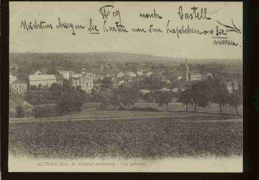 Ville de ALTWIES Carte postale ancienne