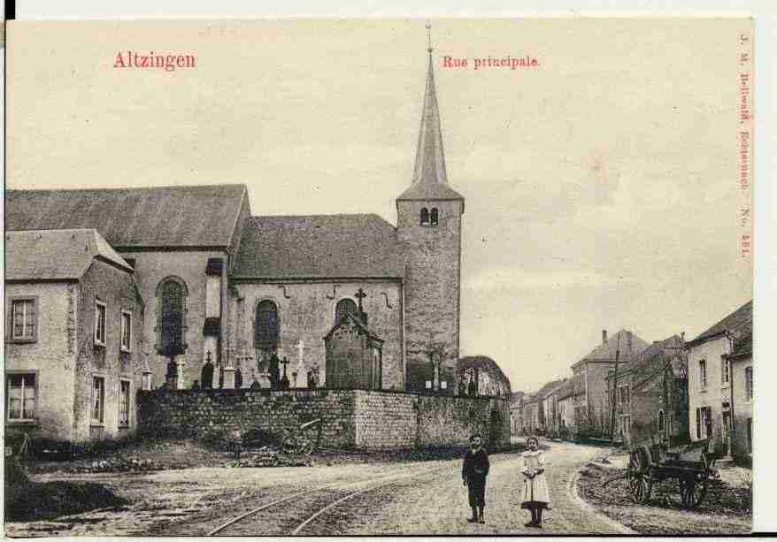 Ville de ALZINGEN Carte postale ancienne