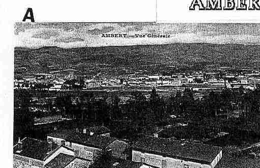 Ville de AMBERT Carte postale ancienne