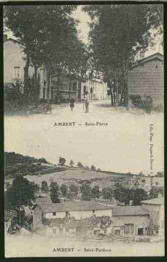 Ville de AMBERT Carte postale ancienne