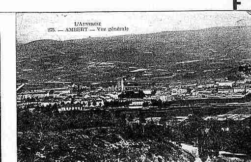 Ville de AMBERT Carte postale ancienne