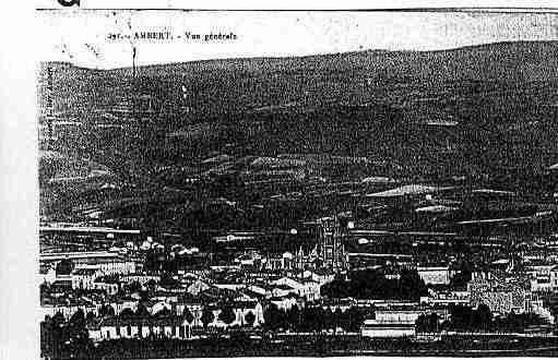 Ville de AMBERT Carte postale ancienne