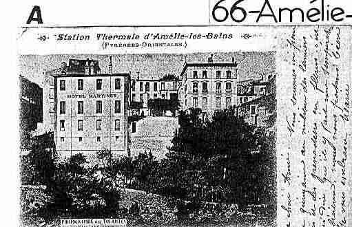 Ville de AMELIELESBAINSPALALDA Carte postale ancienne