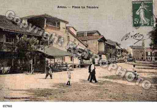 Ville de AMOU Carte postale ancienne