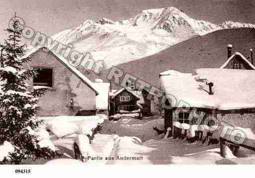 Ville de ANDERMATT Carte postale ancienne