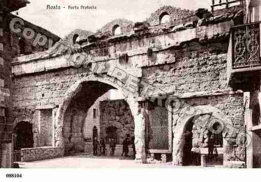 Ville de AOSTA Carte postale ancienne