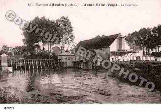 Ville de AUBINSAINTVAAST Carte postale ancienne