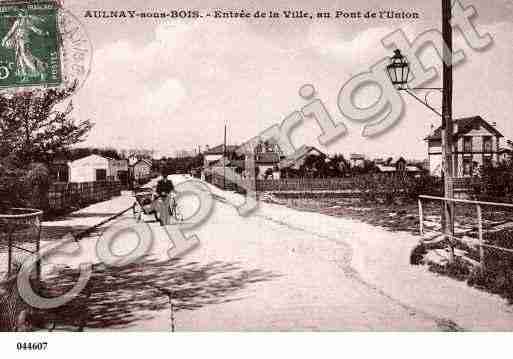 Ville de AULNAYSOUSBOIS Carte postale ancienne