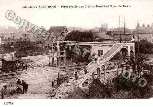 Ville de AULNAYSOUSBOIS Carte postale ancienne