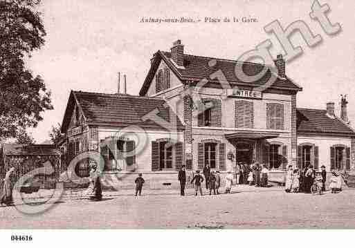 Ville de AULNAYSOUSBOIS Carte postale ancienne