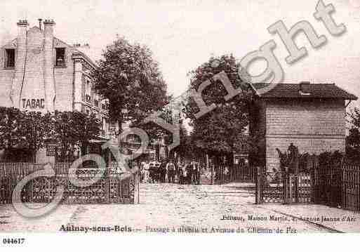 Ville de AULNAYSOUSBOIS Carte postale ancienne