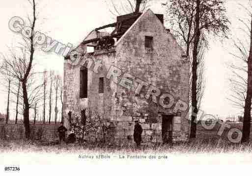 Ville de AULNAYSOUSBOIS Carte postale ancienne