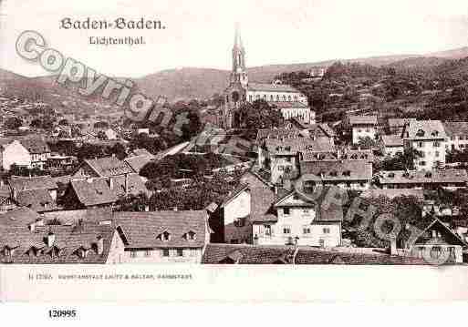 Ville de BADENBADEN Carte postale ancienne