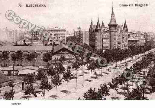 Ville de BARCELONA Carte postale ancienne