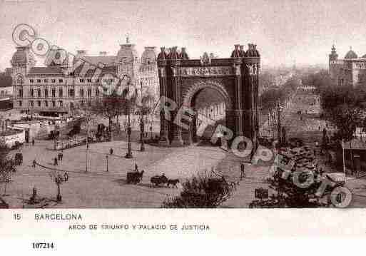 Ville de BARCELONA Carte postale ancienne