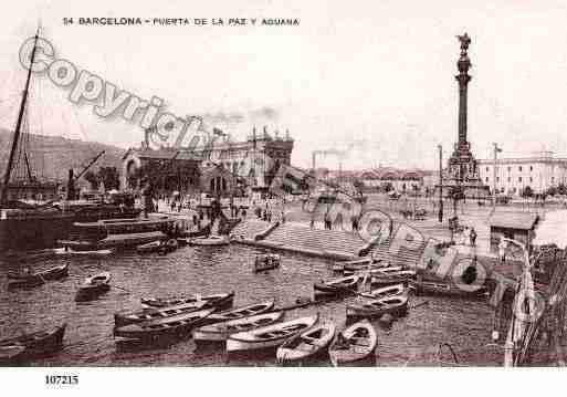 Ville de BARCELONA Carte postale ancienne