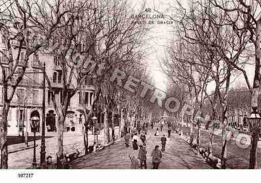 Ville de BARCELONA Carte postale ancienne