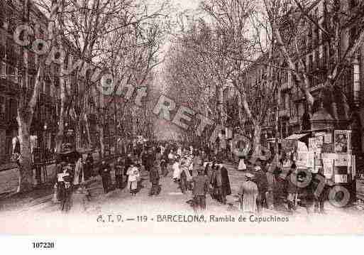 Ville de BARCELONA Carte postale ancienne