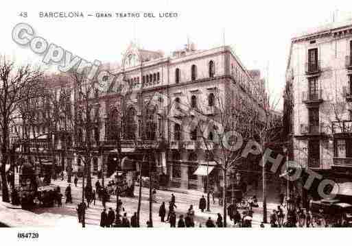 Ville de BARCELONA Carte postale ancienne