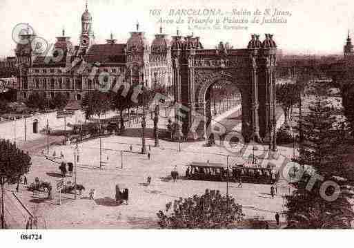 Ville de BARCELONA Carte postale ancienne