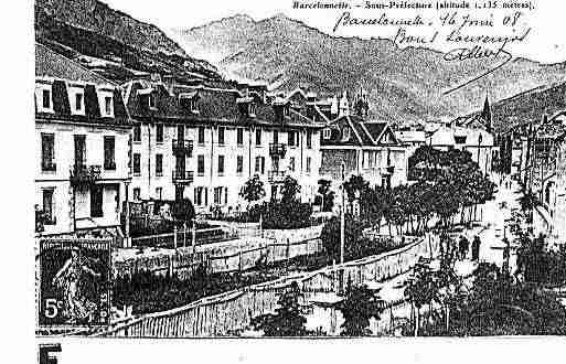 Ville de BARCELONNETTE Carte postale ancienne