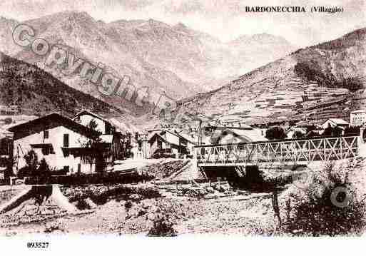 Ville de BARDONECCHIA Carte postale ancienne