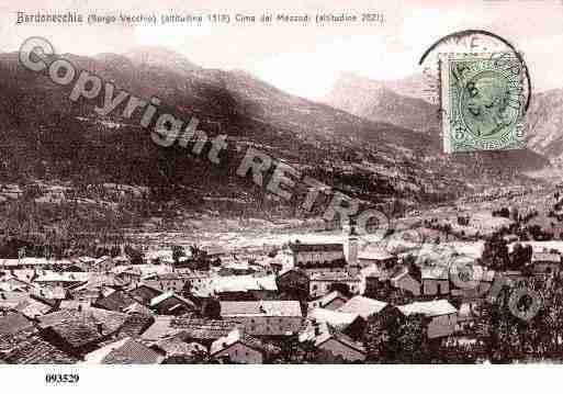 Ville de BARDONECCHIA Carte postale ancienne