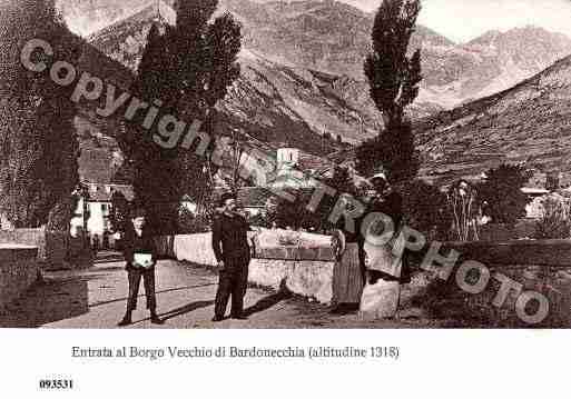 Ville de BARDONECCHIA Carte postale ancienne