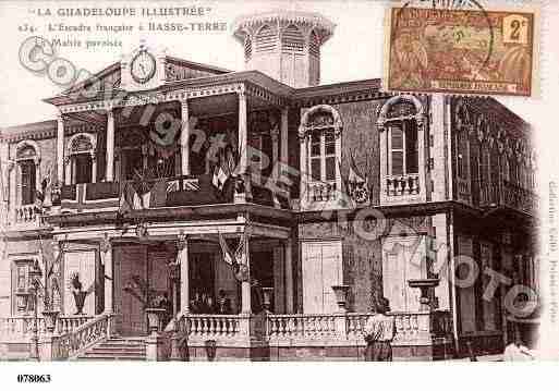 Ville de BASSETERRE Carte postale ancienne