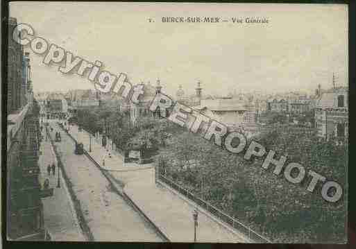 Ville de BERCK Carte postale ancienne