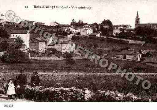 Ville de BOISD\\\'OINGT(LE) Carte postale ancienne