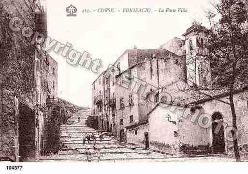 Ville de BONIFACIO Carte postale ancienne