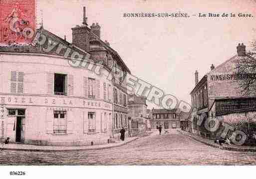 Ville de BONNIERESSURSEINE Carte postale ancienne