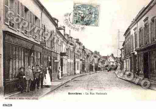 Ville de BONNIERESSURSEINE Carte postale ancienne