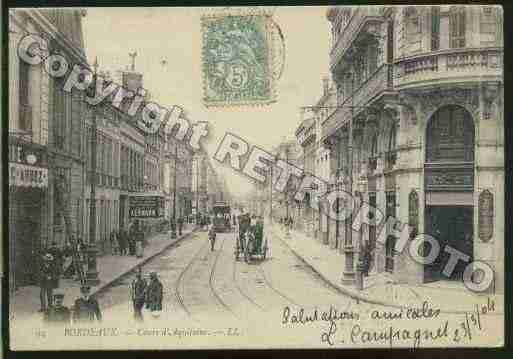 Ville de BORDEAUX Carte postale ancienne