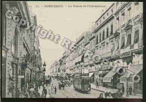 Ville de BORDEAUX Carte postale ancienne