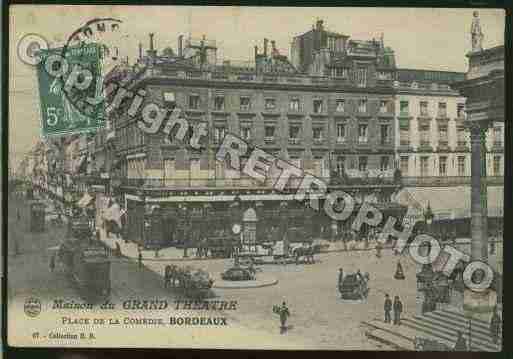 Ville de BORDEAUX Carte postale ancienne