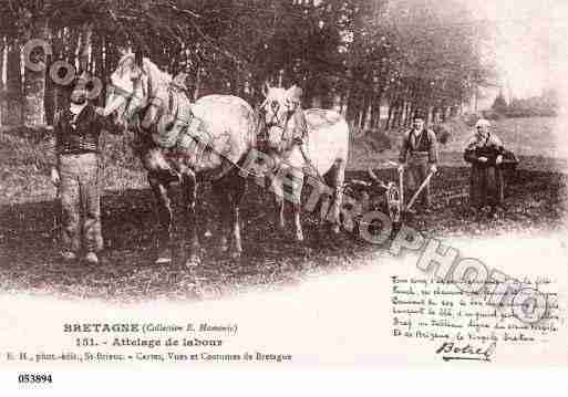 Ville de BRETAGNE Carte postale ancienne