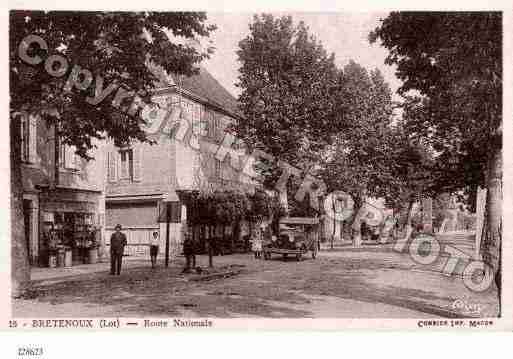 Ville de BRETENOUX Carte postale ancienne