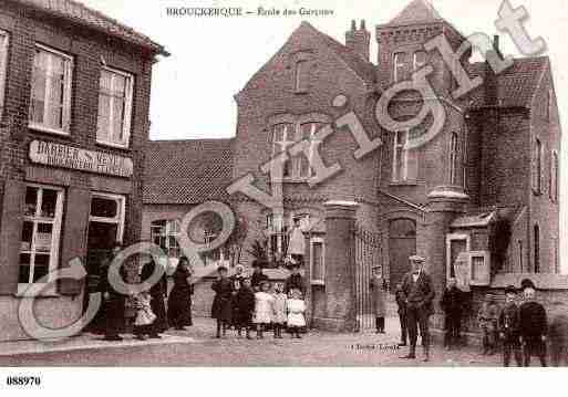 Ville de BROUCKERQUE Carte postale ancienne