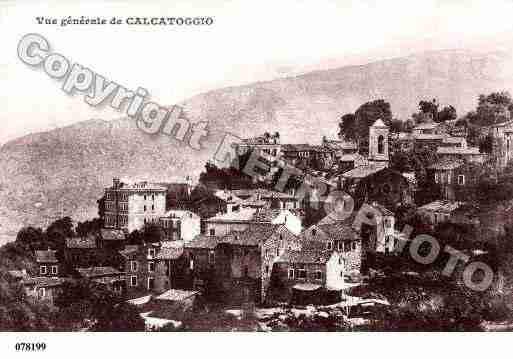 Ville de CALCATOGGIO Carte postale ancienne