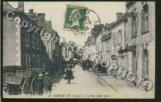 Ville de CANDE Carte postale ancienne