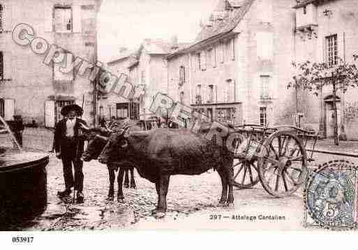 Ville de CANTAL Carte postale ancienne