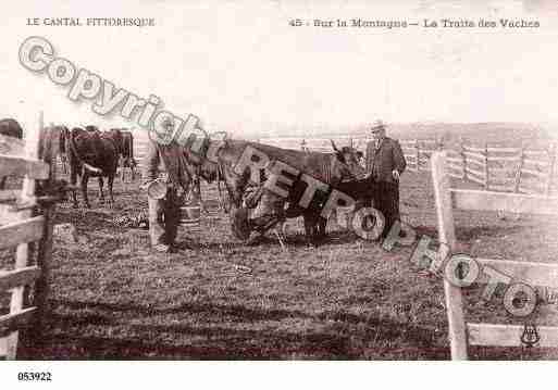 Ville de CANTAL Carte postale ancienne