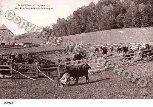 Ville de CANTAL Carte postale ancienne