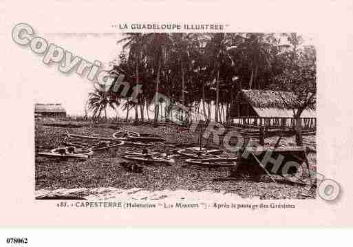 Ville de CAPESTERREDEMARIEGALANTE Carte postale ancienne