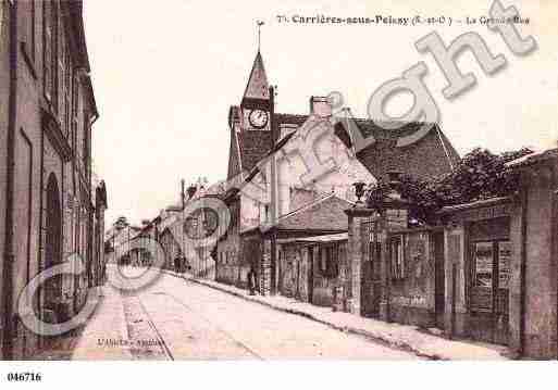 Ville de CARRIERESSOUSPOISSY Carte postale ancienne