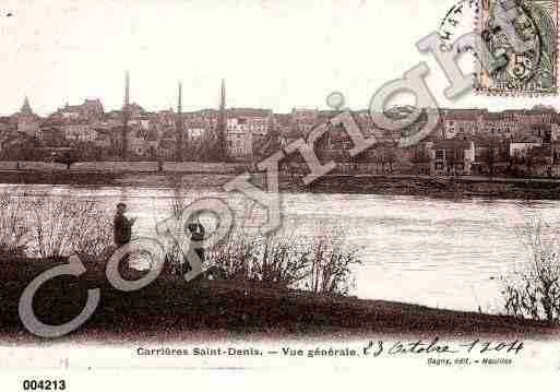 Ville de CARRIERESSURSEINE Carte postale ancienne