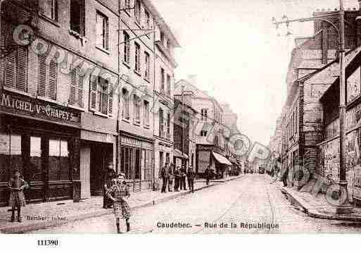 Ville de CAUDEBECLESELBEUF Carte postale ancienne