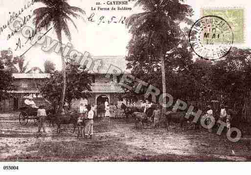 Ville de CAYENNE Carte postale ancienne